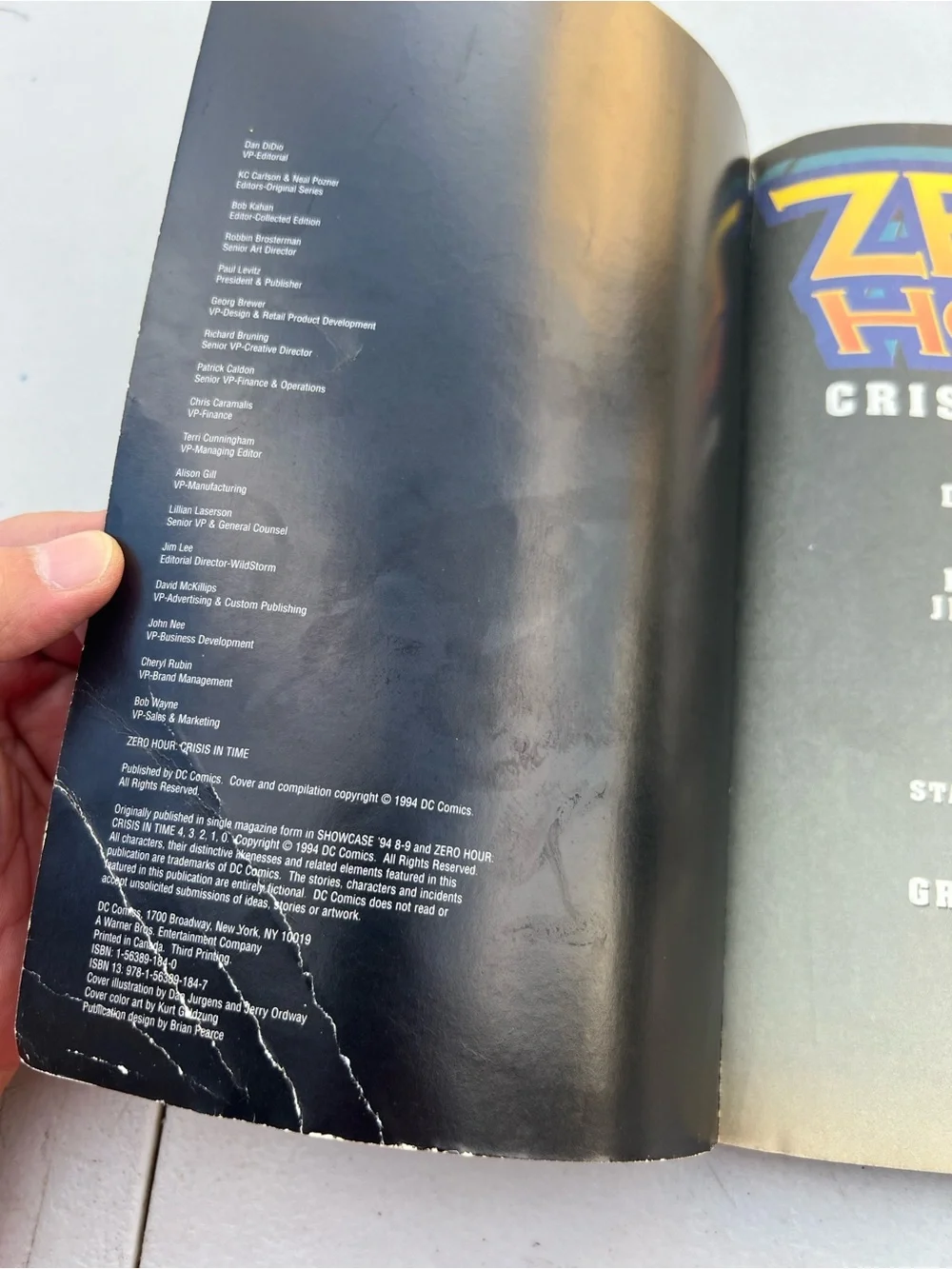 DC Comics Zero Hour Crisis in Time - Purple & Gold Cover